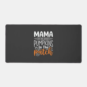 Mama Pumpkins Patch Halloween Design_1 Desk Mat