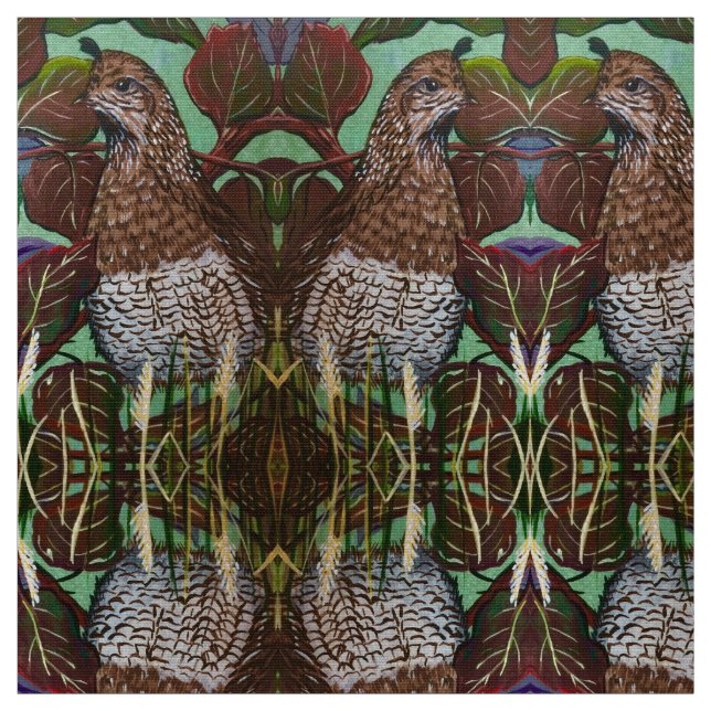 Mama Quail Fabric (Swatch)