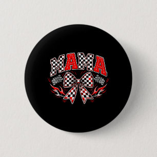 Mama Racing Race Car Funny for Kids Girls Women 6 Cm Round Badge