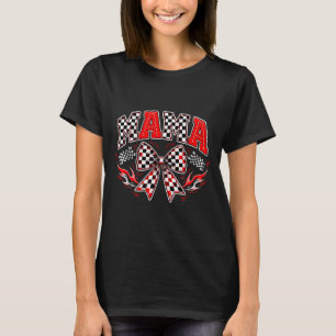 Mama racing race car funny for kids girls women T-Shirt