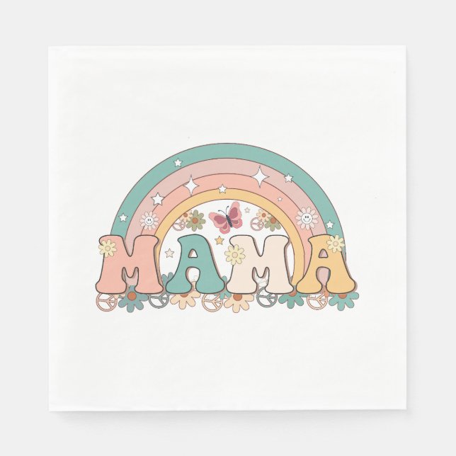 Mama Rainbow Napkin (Front)
