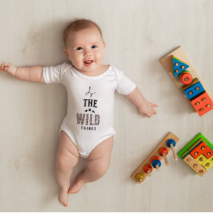 MAMA RASING WILD THINGS BABY BODYSUIT