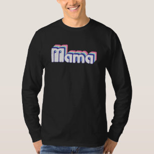 Mama Retro Mother's Day Pregnancy Announcement Mot T-Shirt