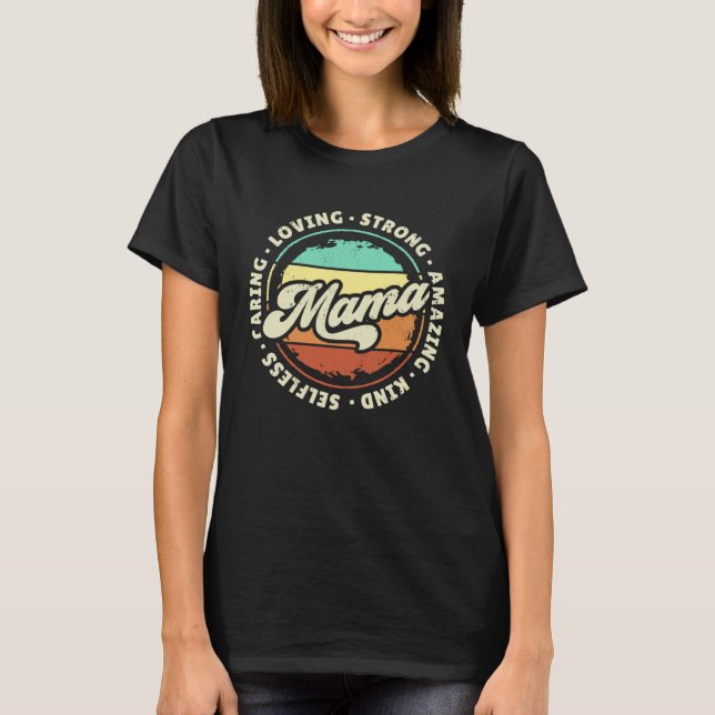 Mama Retro Sunset T-Shirt (Front)