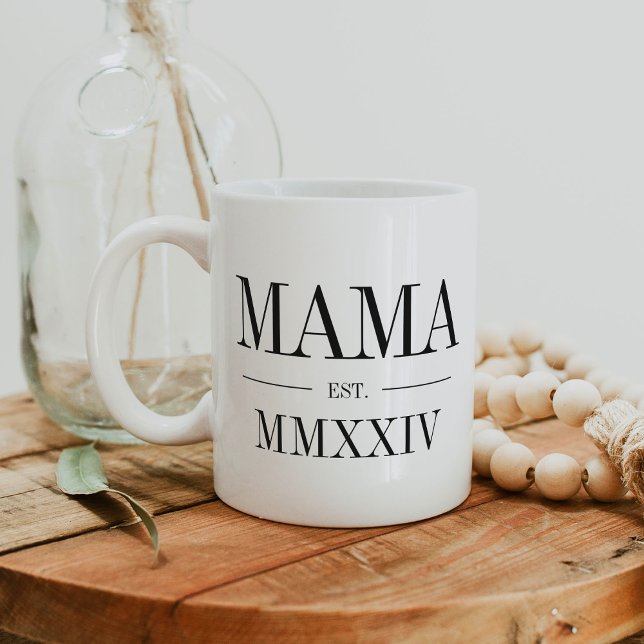 Mama Roman Numeral Year Established Coffee Mug (Creator Uploaded)