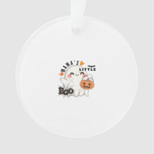 Mama’s Boo – Cute Kawaii Halloween Boo 2025 Graphi Ornament