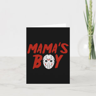 Mama´s Boy I Wish It Was Friday Halloween Card