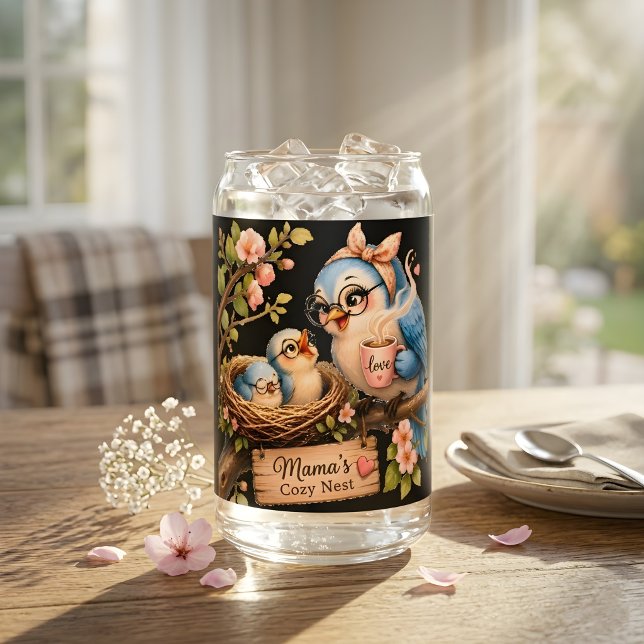 Mama’s Cosy Nest Black Drinkware Set Can Glass (Creator Uploaded)