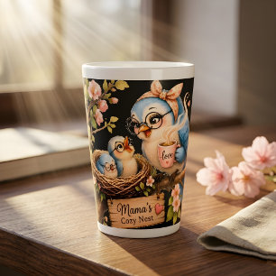 Mama’s Cosy Nest Black Latte Mug