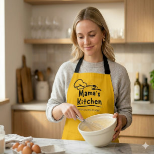 Mama’s Kitchen Lady Chef Personalised Apron