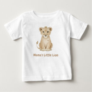 Mama’s Little Lion Cute Baby Shower Gift Mom T-Shirt