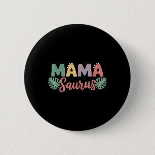 Mama Saurus Mum Dad Dinosaur Birthday Family Match 6 Cm Round Badge