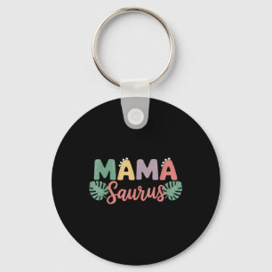 Mama Saurus Mum Dad Dinosaur Birthday Family Match Key Ring