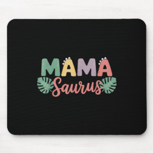 Mama Saurus Mum Dad Dinosaur Birthday Family Match Mouse Pad