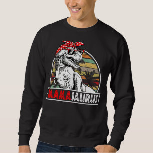 Mama Saurus Rex Dinosaur Mama Saurus Family Matchi Sweatshirt