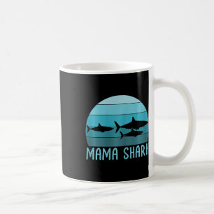 Mama Shark Mum Of 2 Mother's Day  Coffee Mug
