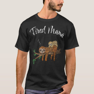 Mama Sloth Expectant Mother Mothers Day T-Shirt