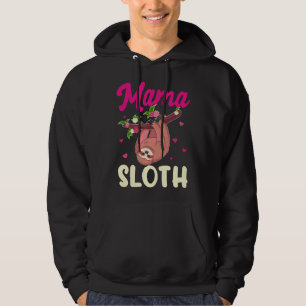 Mama Sloth Lazy Spirit Animal Mum Family Matching  Hoodie