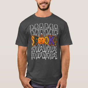 Mama Spooky Tee,Mummy Spooky Tee,Spooky Season Hal T-Shirt