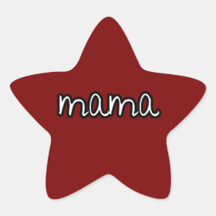 mama star sticker