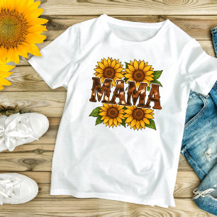 Mama Sunflowers Gift For Mum Mother's Day Trendy T-Shirt
