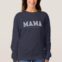 Mama Sweater, Blue Floral 