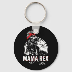 Mama T rex Dinosaur Mum Funny Mama Saurus Birthday Key Ring