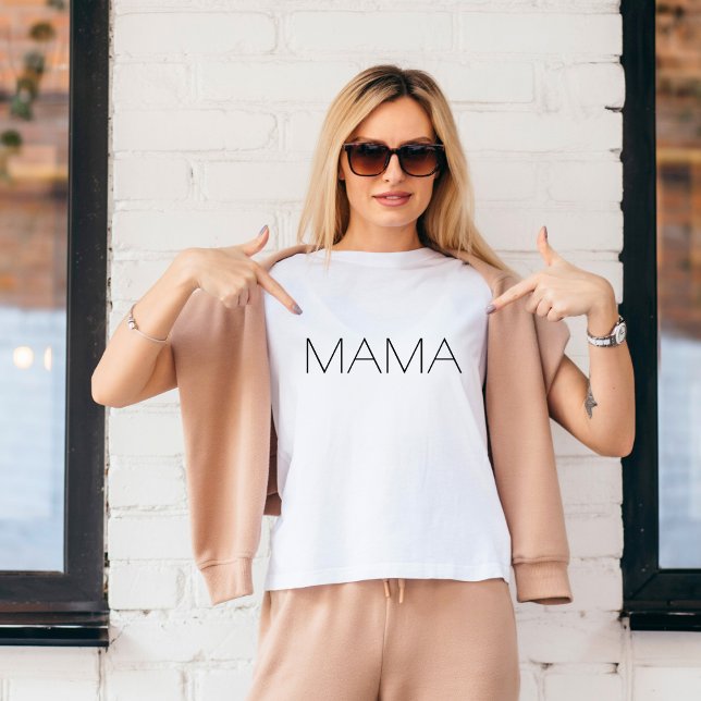Mama T-Shirt (Cute Mama Typography T-Shirt)
