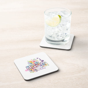 Mama the heart of Family Trendy Design Coaster