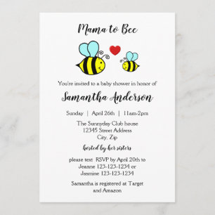 Mama to Bee - Baby Shower Invitation