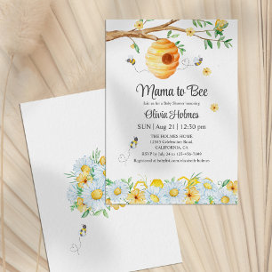 "Mama to Bee" Baby Shower Invitation