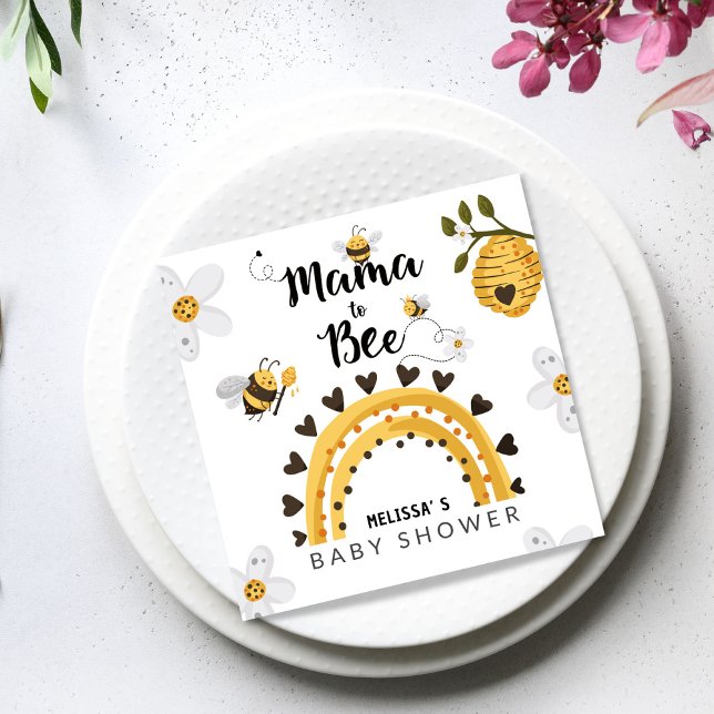 Mama to Bee Baby Shower Napkin (Creator Uploaded)
