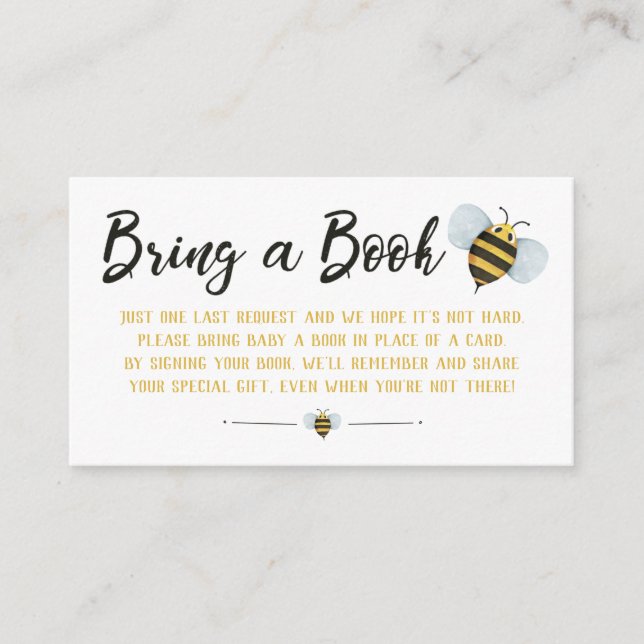 Mama to BEE Books For Baby Enclosure Card (Front)
