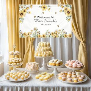 Mama to Bee Bumblebee  Baby Shower welcome banner
