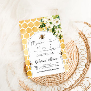 Mama To Bee Honey Bee Baby Shower Invitation