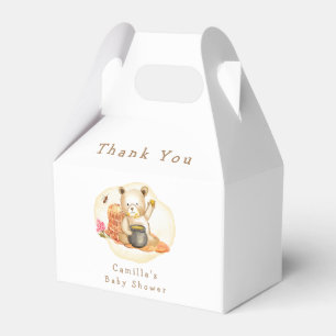 Mama To Bee Teddy Bear Honeycomb Baby Shower Favour Box