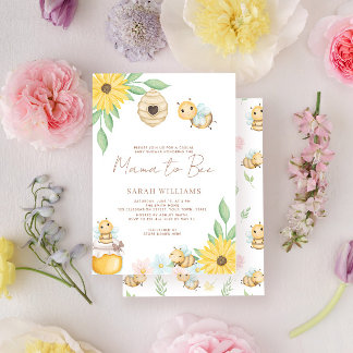 Mama to Bee Wildflower Baby Shower Invitation