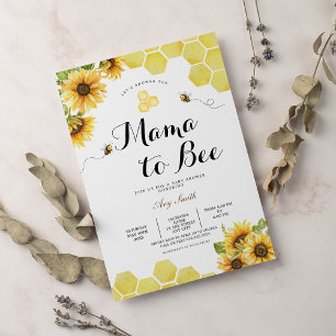 Mama to Bee Wildflower Baby Shower Invitation