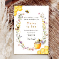 Mama to Bee Wildflower Honeybee Mummy Baby Shower