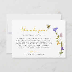 Mama to Bee Wildflower Thank You Card