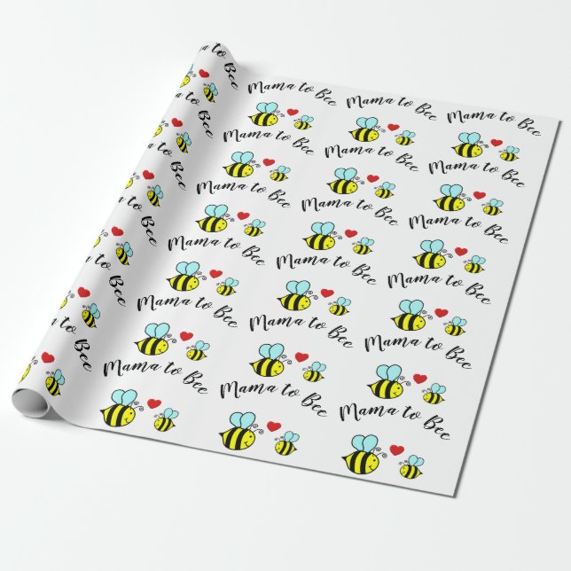 Mama to Bee - Wrapping Paper (Unrolled)