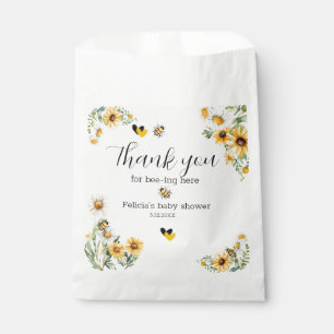 Mama to Bee Yellow flower Bumblebee Favour Bag