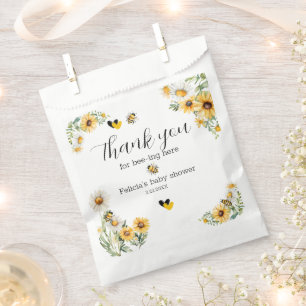Mama to Bee Yellow flower Bumblebee Favour Bag