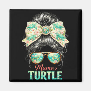 Mama Turtle Shirt Sea Life Summer Ocean Mum Gift Magnet