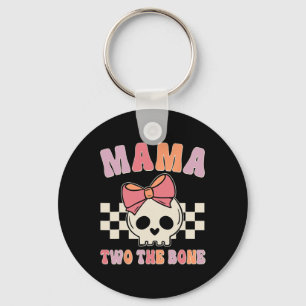 Mama Two The Bone Matching Family Birthday Kid Gir Key Ring