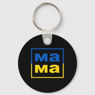Mama Ukrainian Mom Flag Of Ukraine Proud Mother's Key Ring