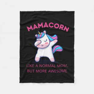 Mama Unicorn Fan Club Fleece Blanket