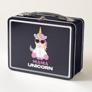 Mama Unicorn Magic Squad Metal Lunch Box
