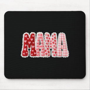 Mama Valentines Day Outfits Retro Mama Coquette Mouse Pad