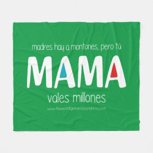Mama vales millones fleece blanket